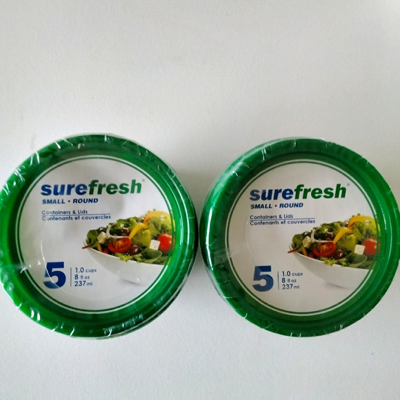 SUREFRESH SMALL-ROUND CONTAINERS & LIDS - Picture 1 of 1